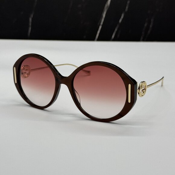 NEW GUCCI GG1202S 004 WITH GOLD CHAIN WOMEN GUCCI SUNGLASSES main image 8